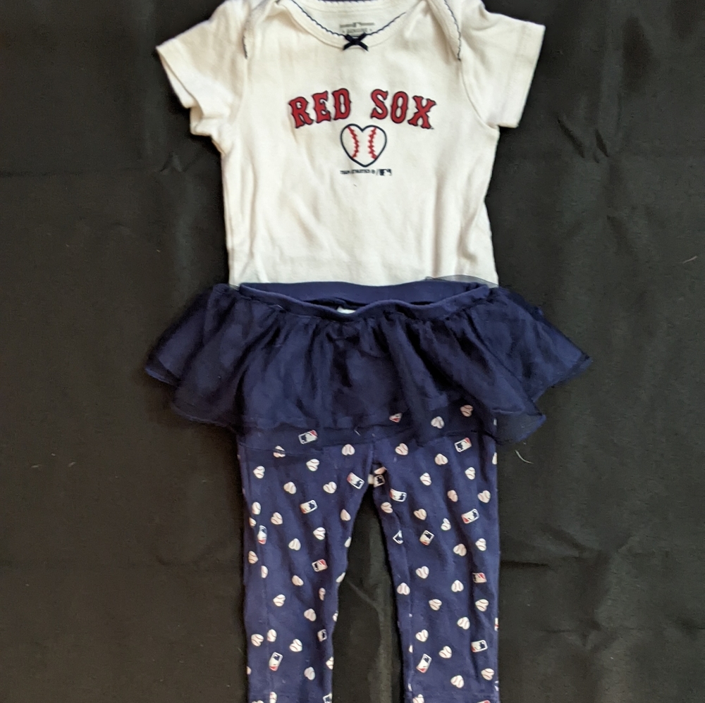 Red Sox Girl Outfit with Tutu